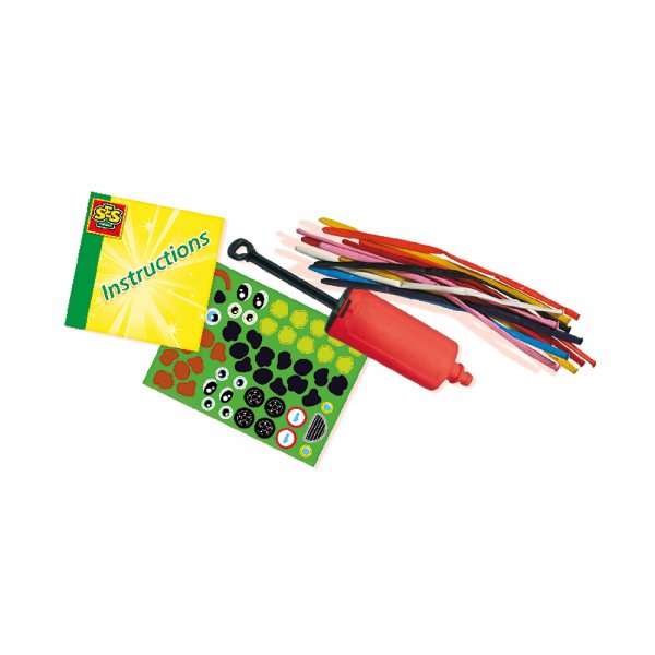 Figuuriilmapalloja tarvikkeineen Figuuriilmapalloja tarvikkeineen