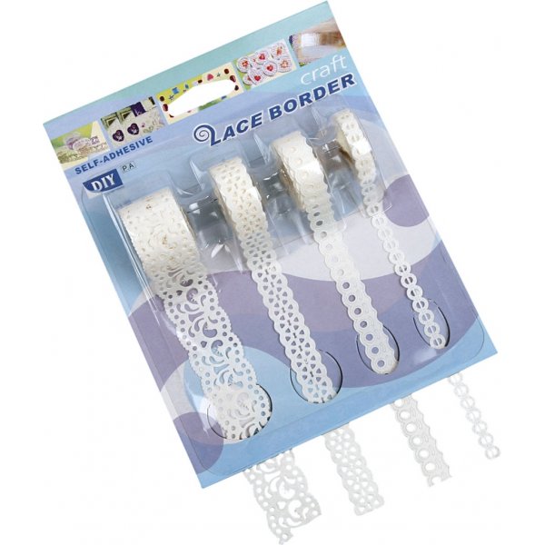 Paperipitsi - valkoinen - 4 x 2 m Paperipitsi - valkoinen - 4 x 2 m