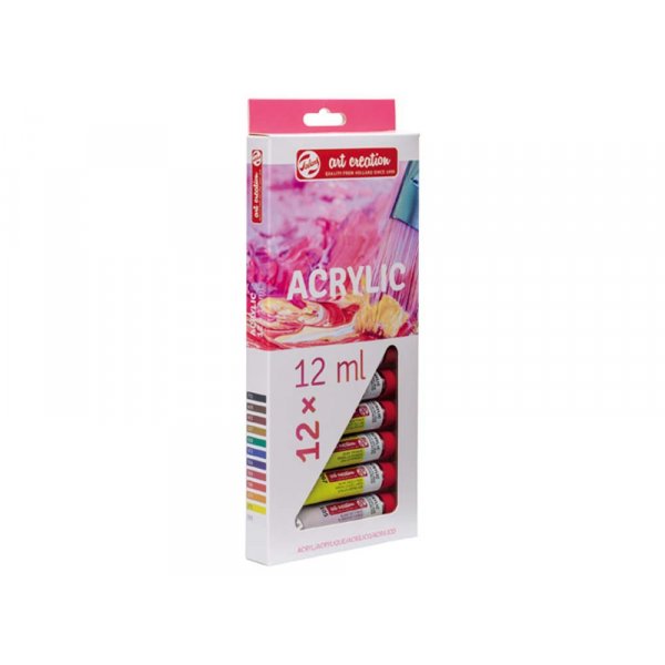 Akryylimaalit Art Creation Color setti 12 ml - 12 vri