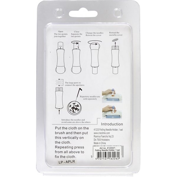 Muovinen huovutusneulanpidike 7 vlineulalla