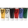 Koulumaali - Akryyli - vakiovrit - matta - 6 x 20 ml