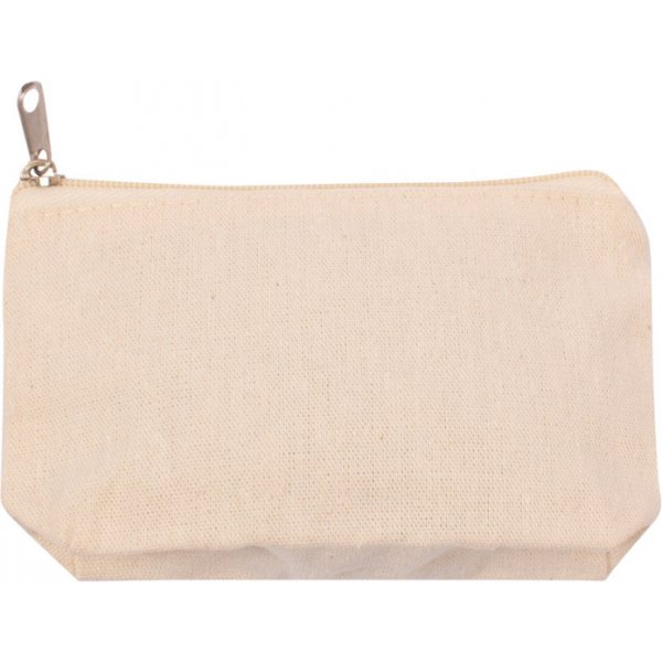 Vetoketjullinen laukku, 12x8 cm, 100% puuvillaa