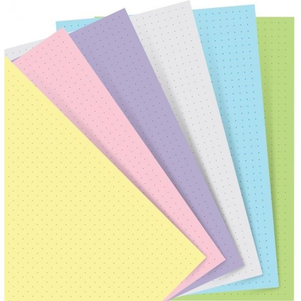 Filofax-muistikirjataskun tytt - pisteviiva - pastellit