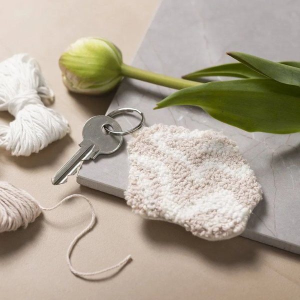 Mini DIY Kit Punch Needle, avaimenper