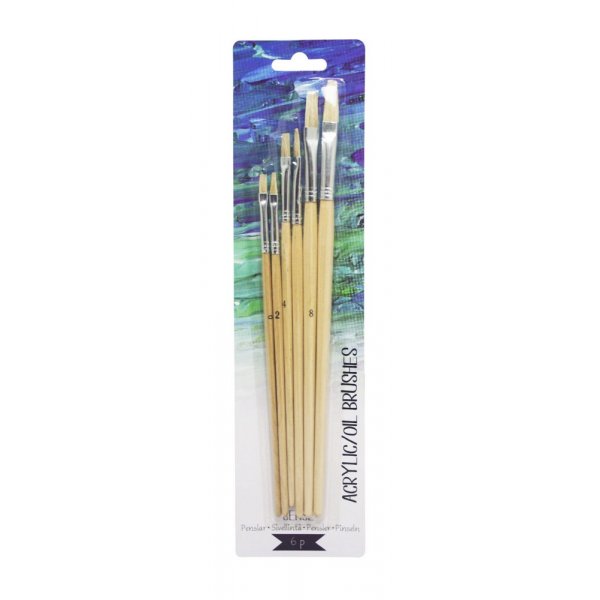 Acrylic & Oil Brushes Sense - 6 harjaa