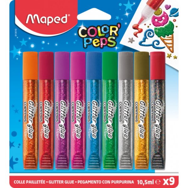 Liima - Maped - ColorPeps Glitter liima 9 kpl