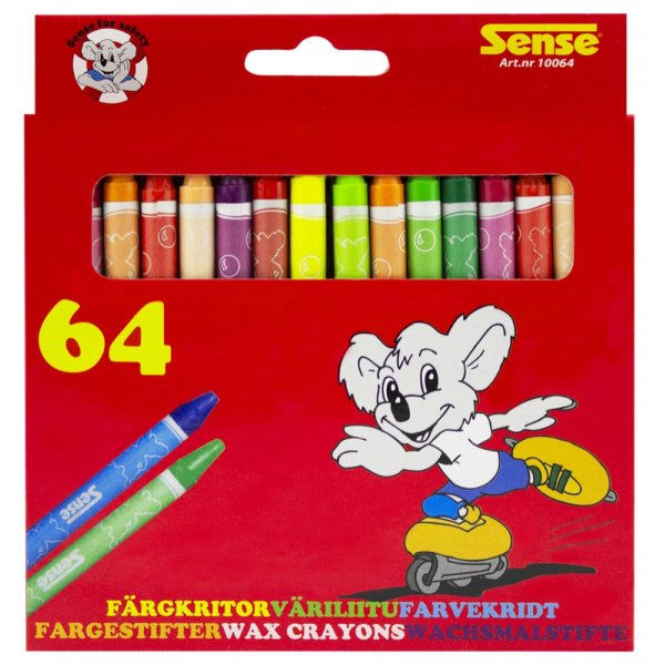 Crayons Sense - 64 väriliidua Crayons Sense - 64 väriliidua