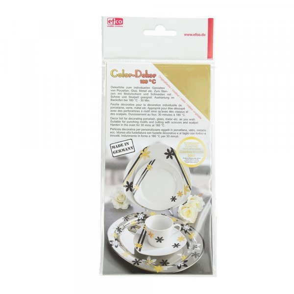 Color-Dekor värikalvo 180 °C 100 x 200 mm - kulta 2 kpl Color-Dekor värikalvo 180 °C 100 x 200 mm - kulta 2 kpl