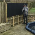 Asiakaskuva Markiisikangas ja koristekangas Toldo Black - 160 cm