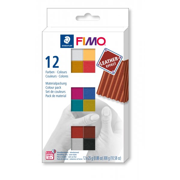 Muotoilu Fimo Nahka 25g 12 vri - Vrisetti 2