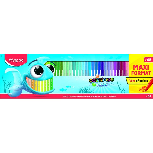 Kuitukynsarja - Maped - ColorPeps 48 pestvt kynt Ocean