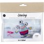 Mini DIY Kit Ompelu, sekavrej, huopahirvi