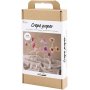 DIY Kit Kreppipaperi, pastellivrit, kukka