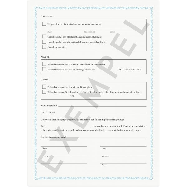 Tuleva valtakirja Tuleva valtakirja