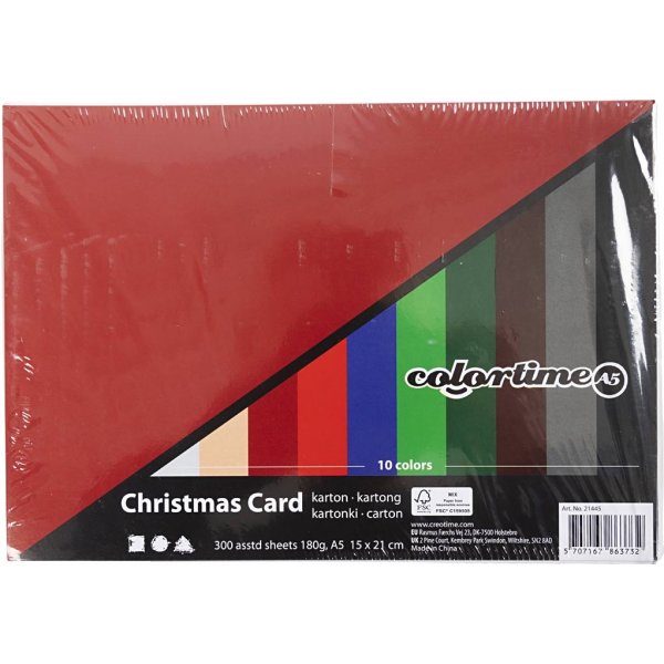 Joulupahvi - sekavrej - A5 - 300 arkkia