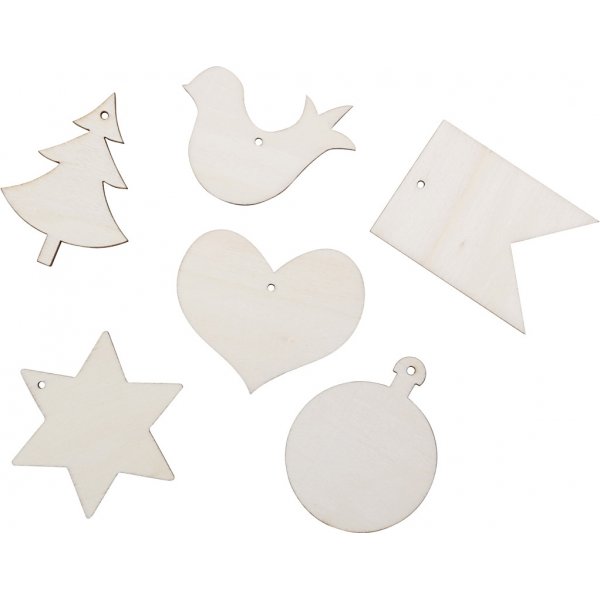 Puiset hahmot - jouluaihe - 24 kpl