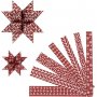 Thtinauhat - punainen - valkoinen - 6,5+11,5 cm - 60 nauhaa
