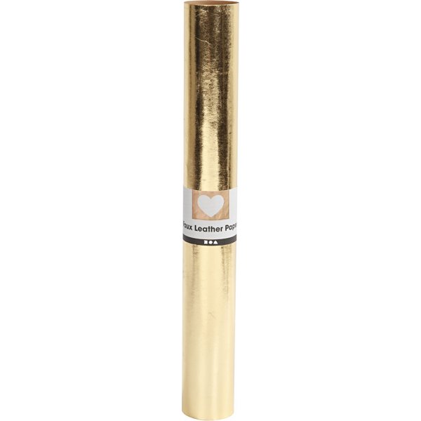 Nahkapaperi - kulta - tavallinen, folio - 1 m