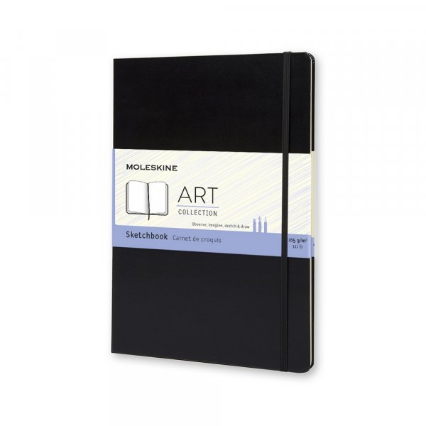 Folio Art Sketchbook Musta Smooth Kova selk