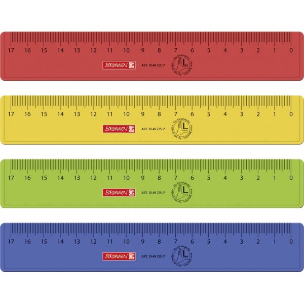 Viivain 17 cm vasenktisille