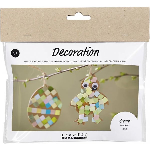 Mini DIY Kit -koristelu, muna ja kana