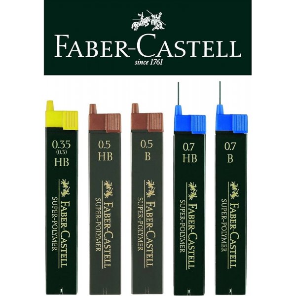 Stift Faber-Castell Superpolymer HB - Useita paksuuksia
