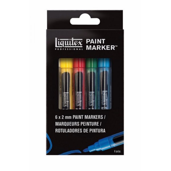 Akryylimerkkisetti Liquitex LQX Fine - 6 kyn