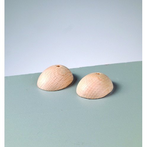Puiset jalat 30 x 25 mm - ksittelemtn munamuoto