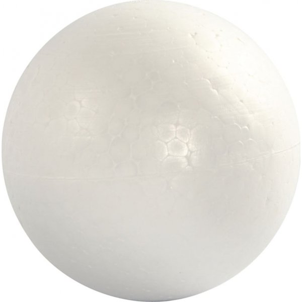 Styroksipallot - valkoinen - 12 cm - 5 kpl