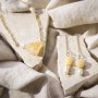 Mini DIY Kit -korut, kaulakorut ja rannekorut hunajakalsiitilla