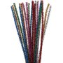 Putkenpuhdistusaine - 6 mm vahvat vrit - glitter - 24 kpl