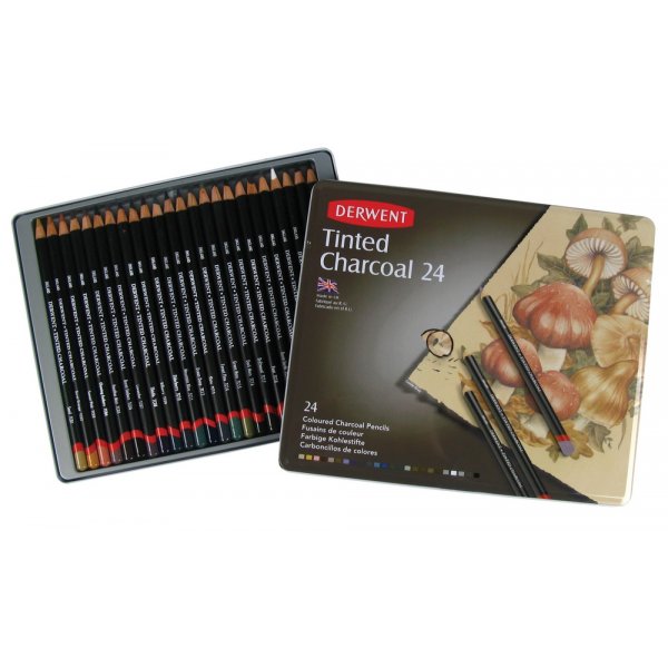Derwent Toned Charcoal - 24 kyn
