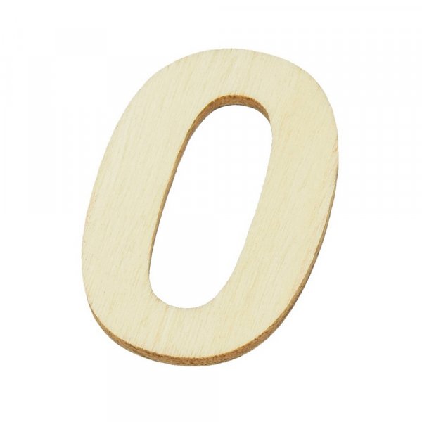Ksittelemttmt puiset numerot 40x2 mm - 0