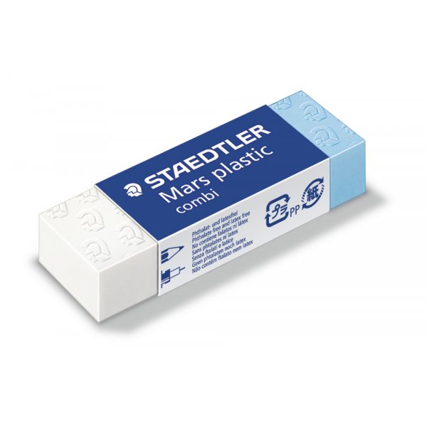 Eraser Mars Plastic Combi - 65x23x13 mm