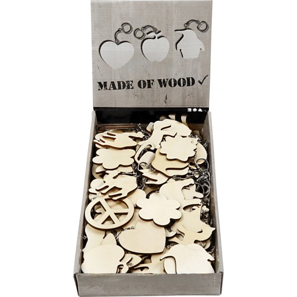 Avaimenper puisella kyltill - 128 kpl