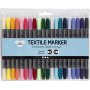 Tekstiilimerkit - tydentvt vrit - 20 kpl