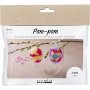 Mini DIY Kit Pompom, vriks, muna
