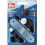 Farkut napit messinki antiikkikupari Lagerkrans 17 mm 8 kpl