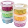 Glitter savi, sekavärejä, 6x20 ml