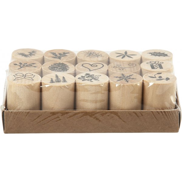 Deco Art postimerkkisetti - Joulu - 15 kpl Deco Art postimerkkisetti - Joulu - 15 kpl