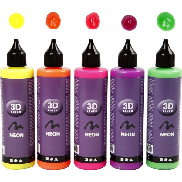 3D liner - neonvrit - 5 x 100 ml