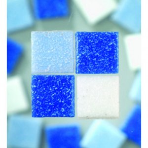 MosaixPro - lasimosaiikki 10 x 10 mm - sininen sekoitus 1 000 g ~ 1 500 kpl. MosaixPro - lasimosaiikki 10 x 10 mm - sininen sekoitus 1 000 g ~ 1 500 kpl.
