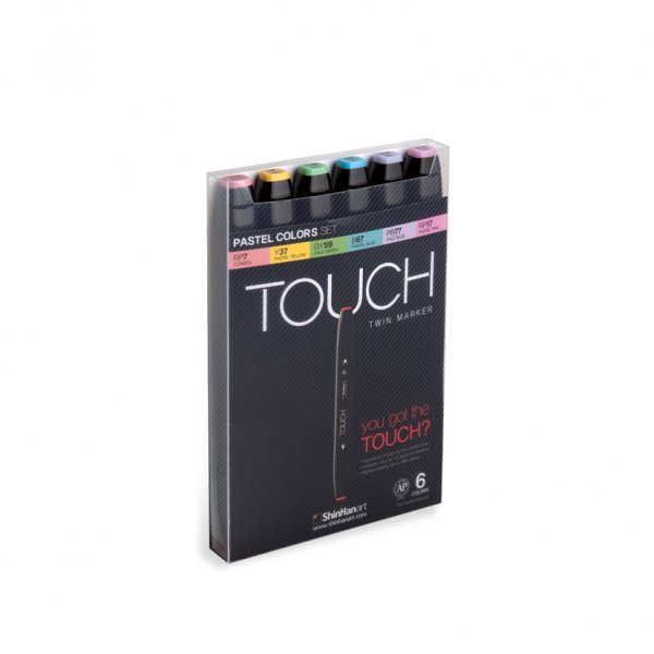 Touch Twin Marker 6 kpl - pastellivri