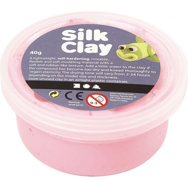 Silk Clay® - vaaleanpunainen - 40 g Silk Clay® - vaaleanpunainen - 40 g