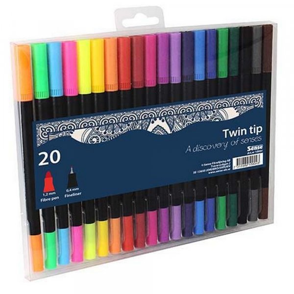 Fineliner Sense TwinTip - 20 kyn