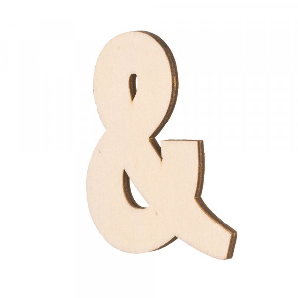 Ksittelemtn puinen symboli 80x5 mm - &