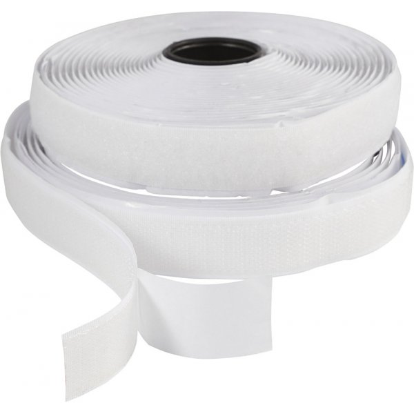 Velcro - valkoinen - itseliimautuva - 5 m