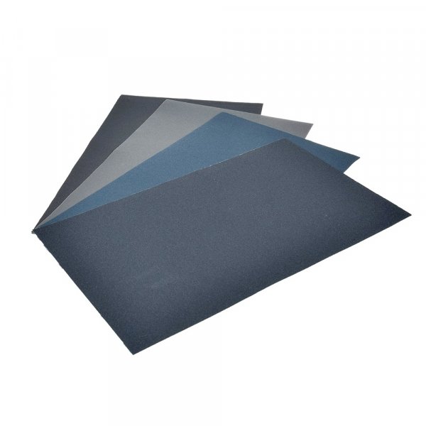 Mrk hiekkapaperi 140 x 230 mm - 4 osaa sekoitettuna