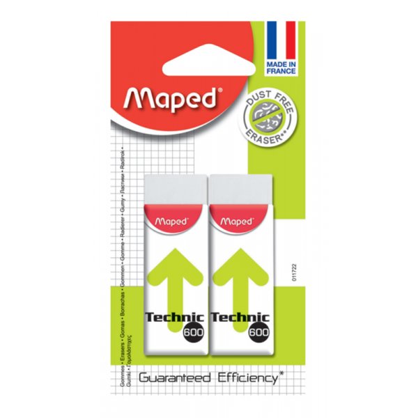 Maped - Eraser Technic 600 2 kpl