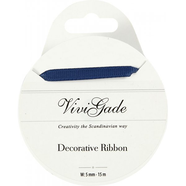 Grosgrain-nauha - sininen - 15 m